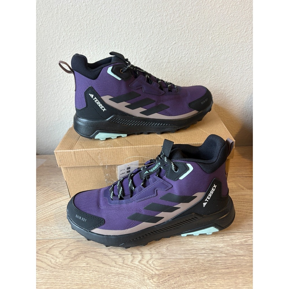 Adidas Terrex Anylander Mid RAIN.RDY Hiking Shoes Women's 8.5 Multicolor JQ9966